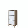 Hanah Home EB116 - 4717 Armario para Zapatos Nogal y Blanco